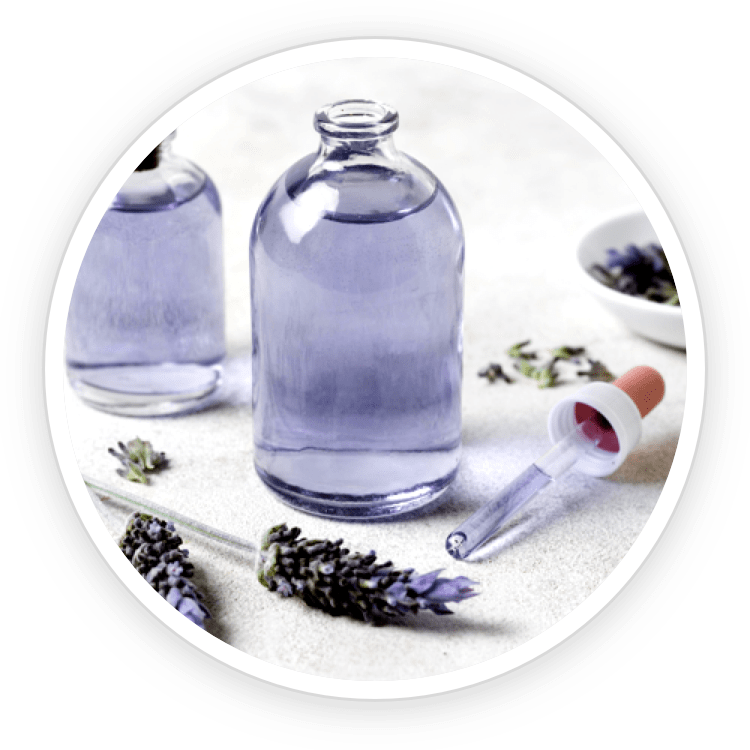 Lavender Oil - Protects nail keratin Supports the nails and skin Fights against strong fungus